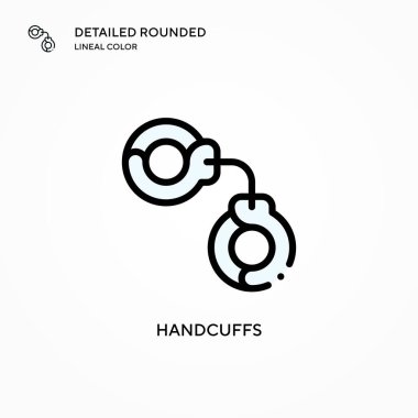 Kelepçe vektör simgesi. Modern vektör illüstrasyon kavramları. Düzenlemesi ve kişiselleştirmesi kolay.