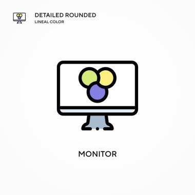 Vektör simgesini izle. Modern vektör illüstrasyon kavramları. Düzenlemesi ve kişiselleştirmesi kolay.