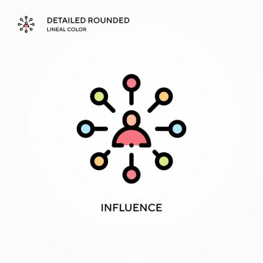 Etki vektör simgesi. Modern vektör illüstrasyon kavramları. Düzenlemesi ve kişiselleştirmesi kolay.