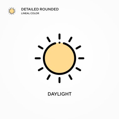 Gün ışığı vektör simgesi. Modern vektör illüstrasyon kavramları. Düzenlemesi ve kişiselleştirmesi kolay.