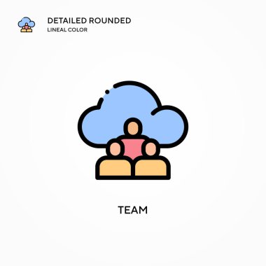 Takım vektör ikonu. Modern vektör illüstrasyon kavramları. Düzenlemesi ve kişiselleştirmesi kolay.