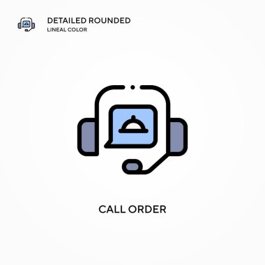 Sipariş vektör simgesini ara. Modern vektör illüstrasyon kavramları. Düzenlemesi ve kişiselleştirmesi kolay.