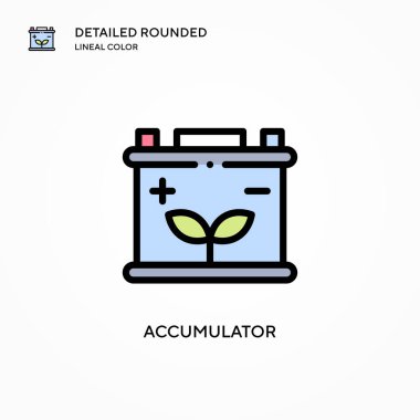 Toplayıcı vektör simgesi. Modern vektör illüstrasyon kavramları. Düzenlemesi ve kişiselleştirmesi kolay.