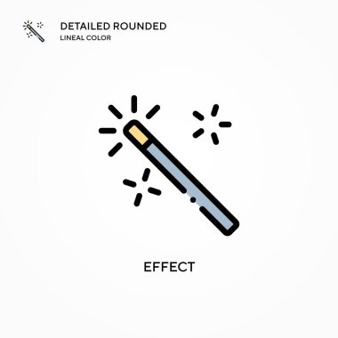 Efekt vektör simgesi. Modern vektör illüstrasyon kavramları. Düzenlemesi ve kişiselleştirmesi kolay.