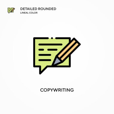 Vektör simgesi kopyalanıyor. Modern vektör illüstrasyon kavramları. Düzenlemesi ve kişiselleştirmesi kolay.