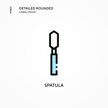 Spatula vektör simgesi. Modern vektör illüstrasyon kavramları. Düzenlemesi ve kişiselleştirmesi kolay.