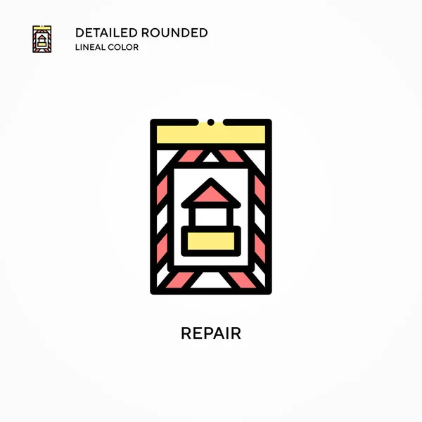 Reparar Icono Vector Conceptos Modernos Ilustración Vectorial Fácil Editar Personalizar — Vector de stock