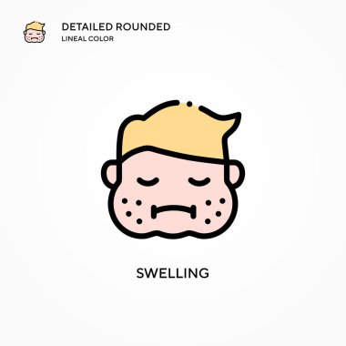 Şişme vektör ikonu. Modern vektör illüstrasyon kavramları. Düzenlemesi ve kişiselleştirmesi kolay.