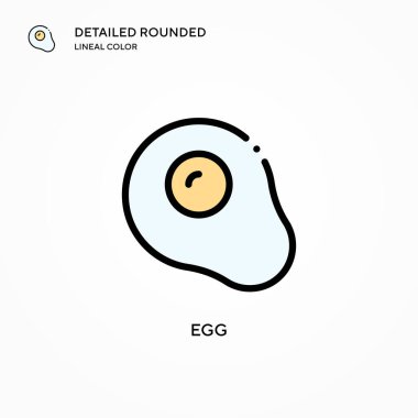 Yumurta vektör simgesi. Modern vektör illüstrasyon kavramları. Düzenlemesi ve kişiselleştirmesi kolay.
