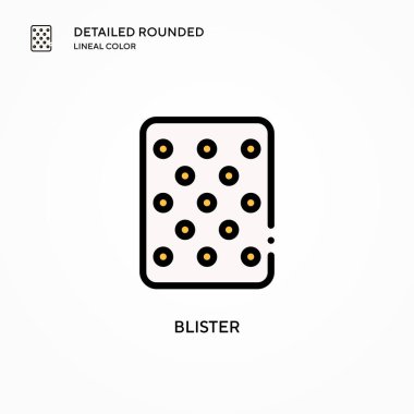 Kabarcık vektör simgesi. Modern vektör illüstrasyon kavramları. Düzenlemesi ve kişiselleştirmesi kolay.