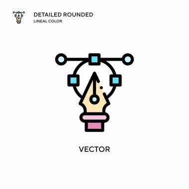 Vektör vektör simgesi. Modern vektör illüstrasyon kavramları. Düzenlemesi ve kişiselleştirmesi kolay.