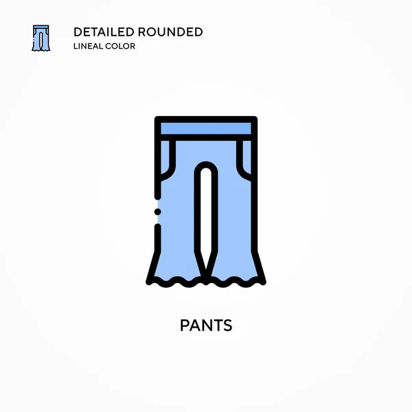 Pantalones Icono Vector Conceptos Modernos Ilustración Vectorial Fácil Editar Personalizar — Archivo Imágenes Vectoriales