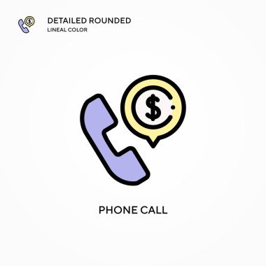 Arama vektör simgesi. Modern vektör illüstrasyon kavramları. Düzenlemesi ve kişiselleştirmesi kolay.