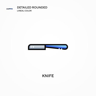 Bıçak vektör simgesi. Modern vektör illüstrasyon kavramları. Düzenlemesi ve kişiselleştirmesi kolay.