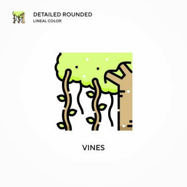 Sarmaşık vektör simgesi. Modern vektör illüstrasyon kavramları. Düzenlemesi ve kişiselleştirmesi kolay.