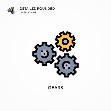 Vites vektör simgesi. Modern vektör illüstrasyon kavramları. Düzenlemesi ve kişiselleştirmesi kolay.