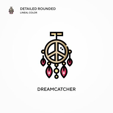 Rüya Avcısı vektör simgesi. Modern vektör illüstrasyon kavramları. Düzenlemesi ve kişiselleştirmesi kolay.