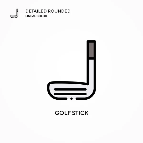 Golf Stick Vector Icoon Moderne Vector Illustratie Concepten Eenvoudig Bewerken — Stockvector