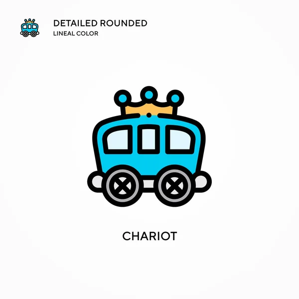 Chariot vector icon. Modern vector illustration concepts. Easy to edit and customize. — Stock Illustration Chariot Vector Icon Modern Vector Illustration Concepts Easy Edit Customize Royalty Free Stock Vectors
