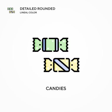 Şekerleme vektör simgesi. Modern vektör illüstrasyon kavramları. Düzenlemesi ve kişiselleştirmesi kolay.