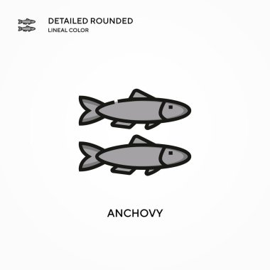 Ançüez vektör simgesi. Modern vektör illüstrasyon kavramları. Düzenlemesi ve kişiselleştirmesi kolay.