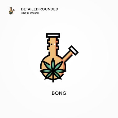 Bong vector icon. Modern vector illustration concepts. Easy to edit and customize. clipart