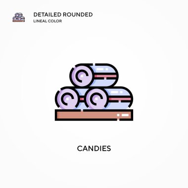 Şekerleme vektör simgesi. Modern vektör illüstrasyon kavramları. Düzenlemesi ve kişiselleştirmesi kolay.