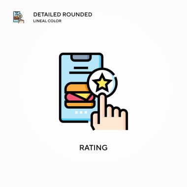 Beğeni vektörü simgesi. Modern vektör illüstrasyon kavramları. Düzenlemesi ve kişiselleştirmesi kolay.