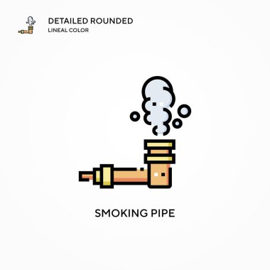 Tüten boru vektör simgesi. Modern vektör illüstrasyon kavramları. Düzenlemesi ve kişiselleştirmesi kolay.