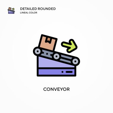 Taşıyıcı vektör simgesi. Modern vektör illüstrasyon kavramları. Düzenlemesi ve kişiselleştirmesi kolay.