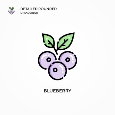 Yabanmersini vektör simgesi. Modern vektör illüstrasyon kavramları. Düzenlemesi ve kişiselleştirmesi kolay.