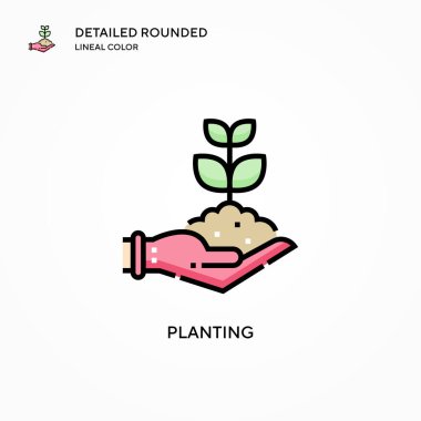 Vektör simgesi yerleştiriliyor. Modern vektör illüstrasyon kavramları. Düzenlemesi ve kişiselleştirmesi kolay.