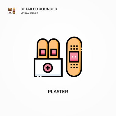 Alçı vektör simgesi. Modern vektör illüstrasyon kavramları. Düzenlemesi ve kişiselleştirmesi kolay.