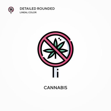 Kenevir vektör simgesi. Modern vektör illüstrasyon kavramları. Düzenlemesi ve kişiselleştirmesi kolay.