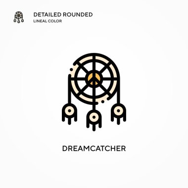 Rüya Avcısı vektör simgesi. Modern vektör illüstrasyon kavramları. Düzenlemesi ve kişiselleştirmesi kolay.