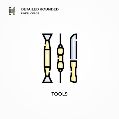 Araç vektör simgesi. Modern vektör illüstrasyon kavramları. Düzenlemesi ve kişiselleştirmesi kolay.