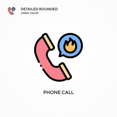 Arama vektör simgesi. Modern vektör illüstrasyon kavramları. Düzenlemesi ve kişiselleştirmesi kolay.