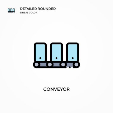 Taşıyıcı vektör simgesi. Modern vektör illüstrasyon kavramları. Düzenlemesi ve kişiselleştirmesi kolay.