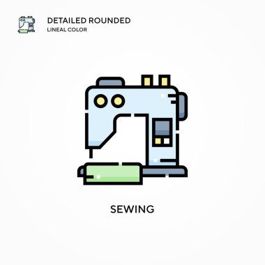 Vektör ikonu dikiliyor. Modern vektör illüstrasyon kavramları. Düzenlemesi ve kişiselleştirmesi kolay.