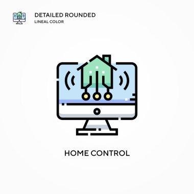 Ev kontrol vektör simgesi. Modern vektör illüstrasyon kavramları. Düzenlemesi ve kişiselleştirmesi kolay.