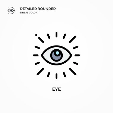 Göz vektör simgesi. Modern vektör illüstrasyon kavramları. Düzenlemesi ve kişiselleştirmesi kolay.