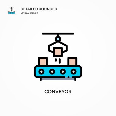 Taşıyıcı vektör simgesi. Modern vektör illüstrasyon kavramları. Düzenlemesi ve kişiselleştirmesi kolay.