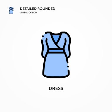 Vektör simgesini giyin. Modern vektör illüstrasyon kavramları. Düzenlemesi ve kişiselleştirmesi kolay.