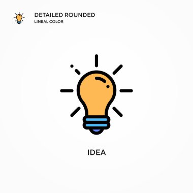 Fikir vektör simgesi. Modern vektör illüstrasyon kavramları. Düzenlemesi ve kişiselleştirmesi kolay.