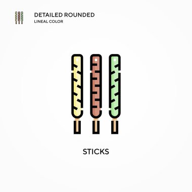 Vektör simgesine yapışır. Modern vektör illüstrasyon kavramları. Düzenlemesi ve kişiselleştirmesi kolay.