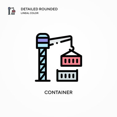 Taşıyıcı vektör simgesi. Modern vektör illüstrasyon kavramları. Düzenlemesi ve kişiselleştirmesi kolay.