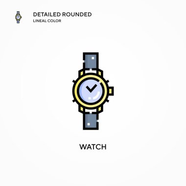 Vektör simgesini izle. Modern vektör illüstrasyon kavramları. Düzenlemesi ve kişiselleştirmesi kolay.