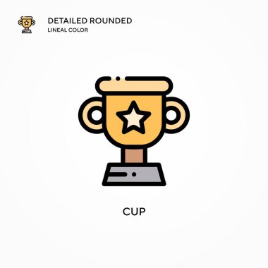 Kap vektör simgesi. Modern vektör illüstrasyon kavramları. Düzenlemesi ve kişiselleştirmesi kolay.