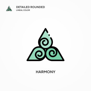 Uyum vektörü simgesi. Modern vektör illüstrasyon kavramları. Düzenlemesi ve kişiselleştirmesi kolay.