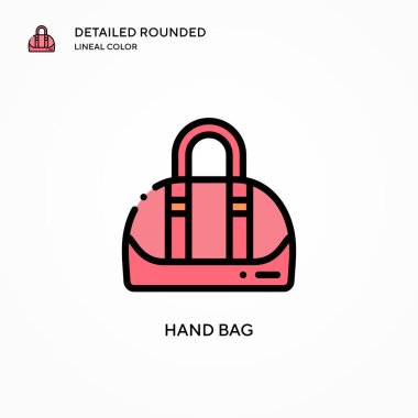 El çantası vektör simgesi. Modern vektör illüstrasyon kavramları. Düzenlemesi ve kişiselleştirmesi kolay.